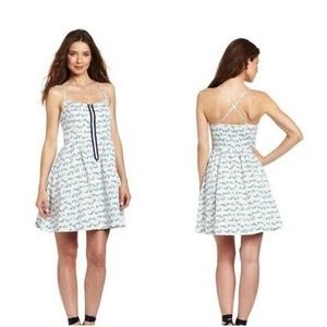 Lilly Pulitzer White Alexi Resort Oh Buoys Zip Front Mini Summer Dress Zip Up